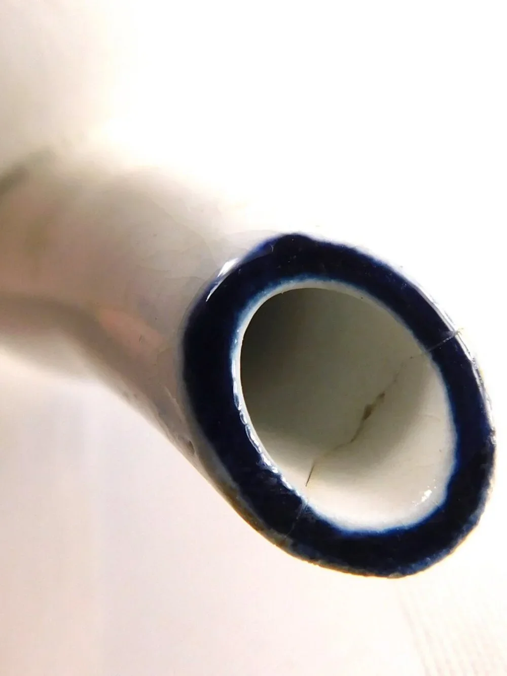White and Blue Teapot in Blue Sprays  # 27091